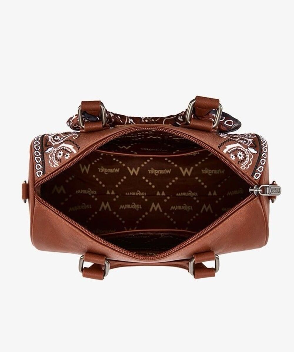 Wrangler Bandana Paisley Print Barrel Crossbody - Picture 3 of 5